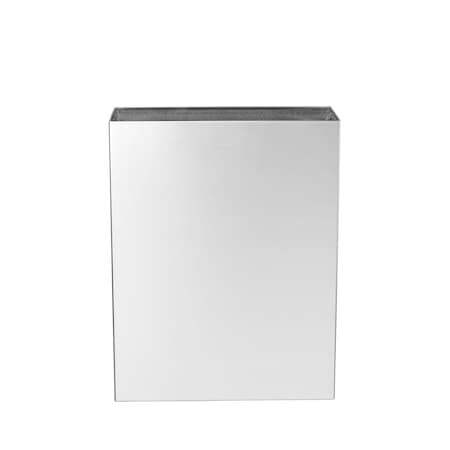 Alpine Industries Stainless Steel Surface-Mounted Bathroom Waste Receptacle ALP491-MK